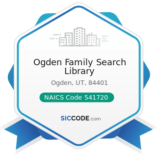 Ogden Family Search Library - NAICS Code 541720 - Research and Development in the Social...