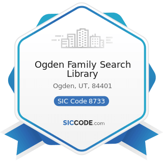 Ogden Family Search Library - SIC Code 8733 - Noncommercial Research Organizations
