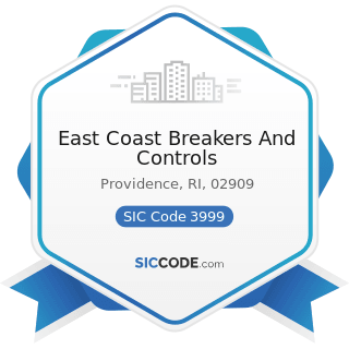 East Coast Breakers And Controls - SIC Code 3999 - Manufacturing Industries, Not Elsewhere...