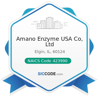 Amano Enzyme USA Co, Ltd - NAICS Code 423990 - Other Miscellaneous Durable Goods Merchant...