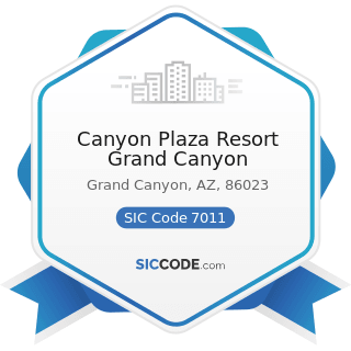 Canyon Plaza Resort Grand Canyon - SIC Code 7011 - Hotels and Motels