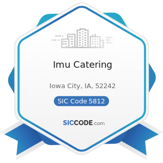 Imu Catering - SIC Code 5812 - Eating Places