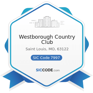 Westborough Country Club - SIC Code 7997 - Membership Sports and Recreation Clubs