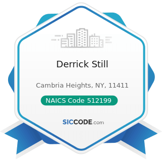 Derrick Still - NAICS Code 512199 - Other Motion Picture and Video Industries