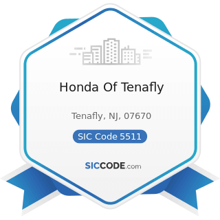 Honda Of Tenafly - SIC Code 5511 - Motor Vehicle Dealers (New and Used)