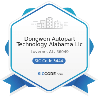 Dongwon Autopart Technology Alabama Llc - SIC Code 3444 - Sheet Metal Work