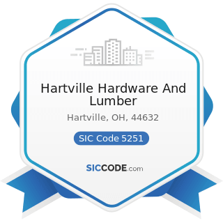 Hartville Hardware And Lumber - SIC Code 5251 - Hardware Stores