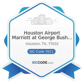 Houston Airport Marriott at George Bush Intercontinental - SIC Code 7011 - Hotels and Motels