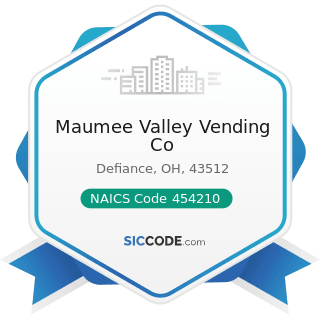 Maumee Valley Vending Co - NAICS Code 454210 - Vending Machine Operators