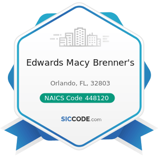 Edwards Macy Brenner's - NAICS Code 448120 - Women's Clothing Stores