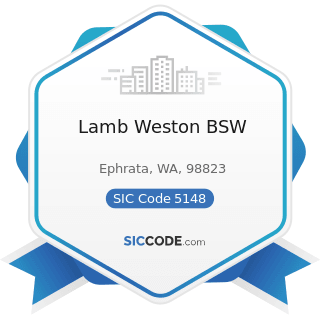 Lamb Weston BSW - SIC Code 5148 - Fresh Fruits and Vegetables
