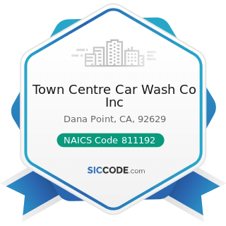 Town Centre Car Wash Co Inc - NAICS Code 811192 - Car Washes