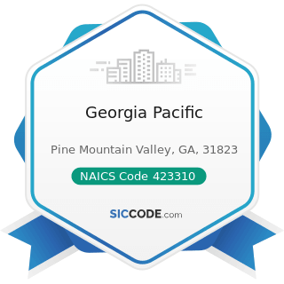 Georgia Pacific - NAICS Code 423310 - Lumber, Plywood, Millwork, and Wood Panel Merchant...