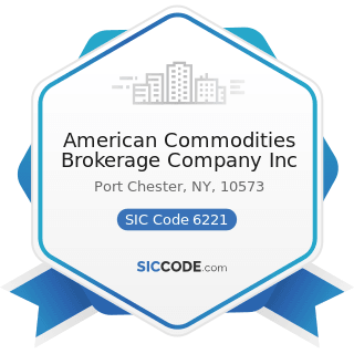 American Commodities Brokerage Company Inc - SIC Code 6221 - Commodity Contracts Brokers and...