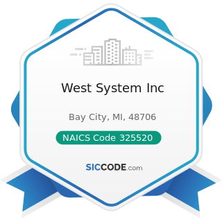 West System Inc - NAICS Code 325520 - Adhesive Manufacturing