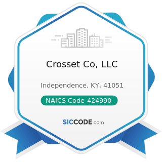 Crosset Co, LLC - NAICS Code 424990 - Other Miscellaneous Nondurable Goods Merchant Wholesalers