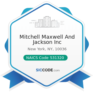 Mitchell Maxwell And Jackson Inc - NAICS Code 531320 - Offices of Real Estate Appraisers