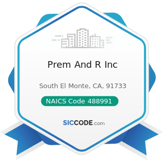 Prem And R Inc - NAICS Code 488991 - Packing and Crating