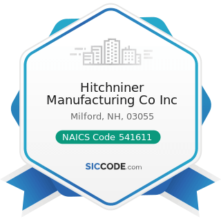 Hitchniner Manufacturing Co Inc - NAICS Code 541611 - Administrative Management and General...