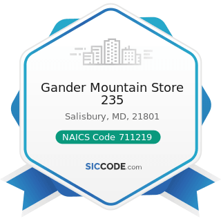 Gander Mountain Store 235 - NAICS Code 711219 - Other Spectator Sports