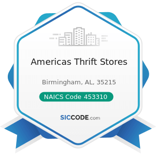 Americas Thrift Stores - NAICS Code 453310 - Used Merchandise Stores