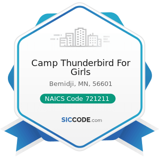 Camp Thunderbird For Girls - NAICS Code 721211 - RV (Recreational Vehicle) Parks and Campgrounds