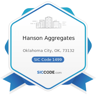 Hanson Aggregates - SIC Code 1499 - Miscellaneous Nonmetallic Minerals, except Fuels