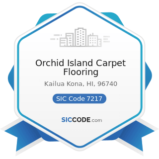 Orchid Island Carpet Flooring - SIC Code 7217 - Carpet and Upholstery Cleaning