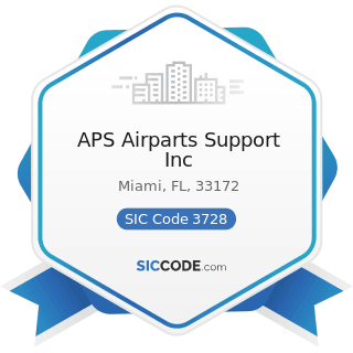 APS Airparts Support Inc - SIC Code 3728 - Aircraft Parts and Auxiliary Equipment, Not Elsewhere...