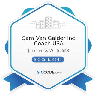 Sam Van Galder Inc Coach USA - SIC Code 4142 - Bus Charter Service, except Local