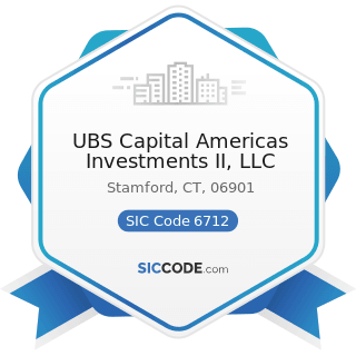 UBS Capital Americas Investments II, LLC - SIC Code 6712 - Offices of Bank Holding Companies