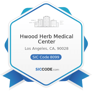 Hwood Herb Medical Center - SIC Code 8099 - Health and Allied Services, Not Elsewhere Classified
