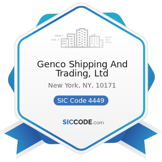 Genco Shipping And Trading, Ltd - SIC Code 4449 - Water Transportation of Freight, Not Elsewhere...