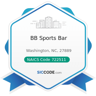 BB Sports Bar - NAICS Code 722511 - Full-Service Restaurants