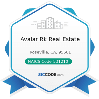 Avalar Rk Real Estate - NAICS Code 531210 - Offices of Real Estate Agents and Brokers