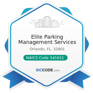 Elite Parking Management Services - NAICS Code 541611 - Administrative Management and General...