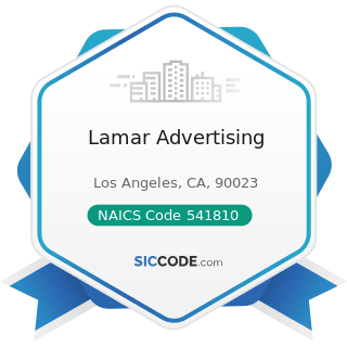 Lamar Advertising - NAICS Code 541810 - Advertising Agencies