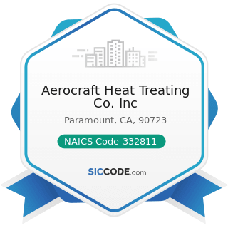 Aerocraft Heat Treating Co. Inc - NAICS Code 332811 - Metal Heat Treating