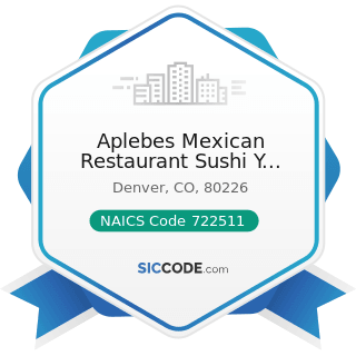 Aplebes Mexican Restaurant Sushi Y Mariscos - NAICS Code 722511 - Full-Service Restaurants