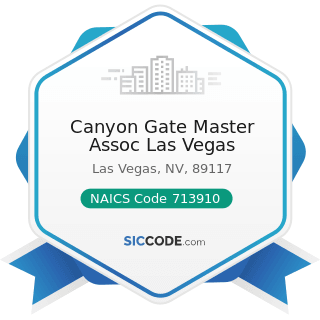 Canyon Gate Master Assoc Las Vegas - NAICS Code 713910 - Golf Courses and Country Clubs
