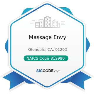 Massage Envy - NAICS Code 812990 - All Other Personal Services