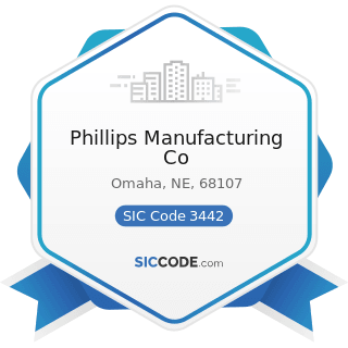 Phillips Manufacturing Co - SIC Code 3442 - Metal Doors, Sash, Frames, Molding, and Trim...