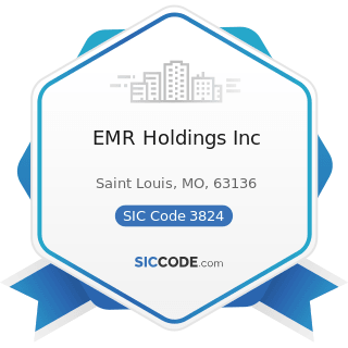 EMR Holdings Inc - SIC Code 3824 - Totalizing Fluid Meters and Counting Devices