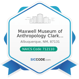 Maxwell Museum of Anthropology Clark Field Library And Archives - NAICS Code 712110 - Museums