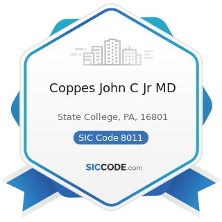 Coppes John C Jr MD - SIC Code 8011 - Offices and Clinics of Doctors of Medicine