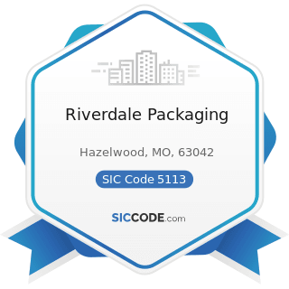 Riverdale Packaging - SIC Code 5113 - Industrial and Personal Service Paper