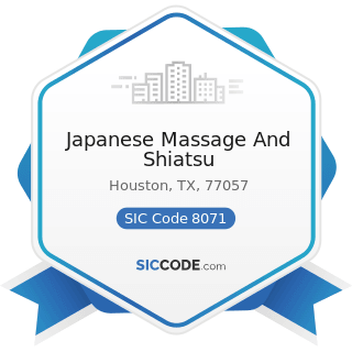 Japanese Massage And Shiatsu - SIC Code 8071 - Medical Laboratories
