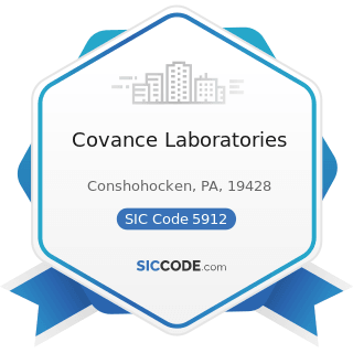 Covance Laboratories - SIC Code 5912 - Drug Stores and Proprietary Stores