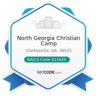 North Georgia Christian Camp - NAICS Code 611620 - Sports and Recreation Instruction