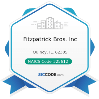Fitzpatrick Bros. Inc - NAICS Code 325612 - Polish and Other Sanitation Good Manufacturing